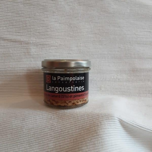 Rillettes de Langoustine, foie gras de canard et piment d'espelette