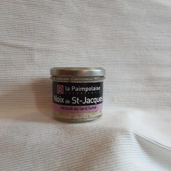 Rillettes de Noix de St-Jacques, tacaud & lard fumé